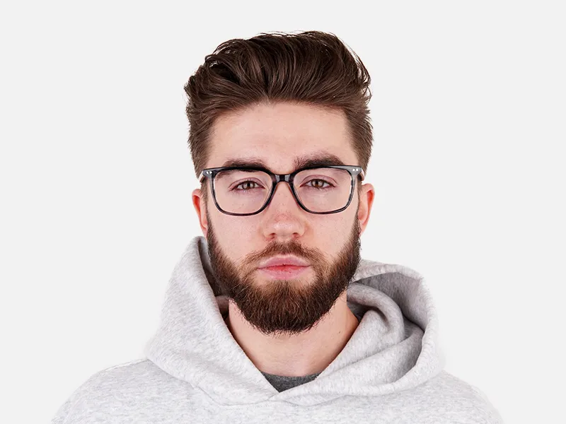 ocean blue rectangular square full rim glasses frames-2