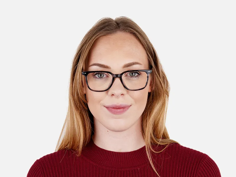 ocean blue rectangular square full rim glasses frames-2