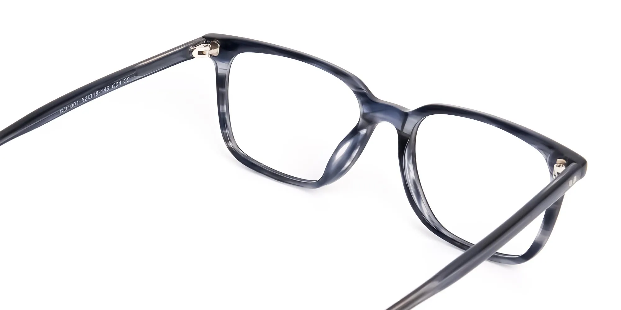 Tom Archer DARCY 4 Stripe Ocean Blue Rectangle glasses for unisex