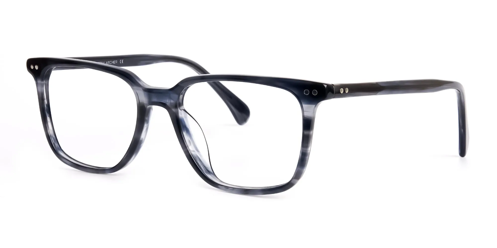 ocean blue rectangular square full rim glasses frames-2 ocean blue rectangular square full rim glasses frames-2