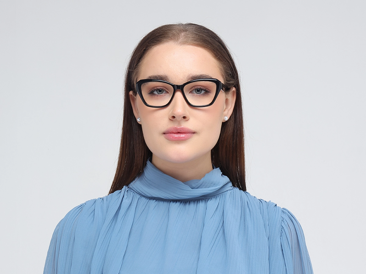 Square Frame Black Glasses-51