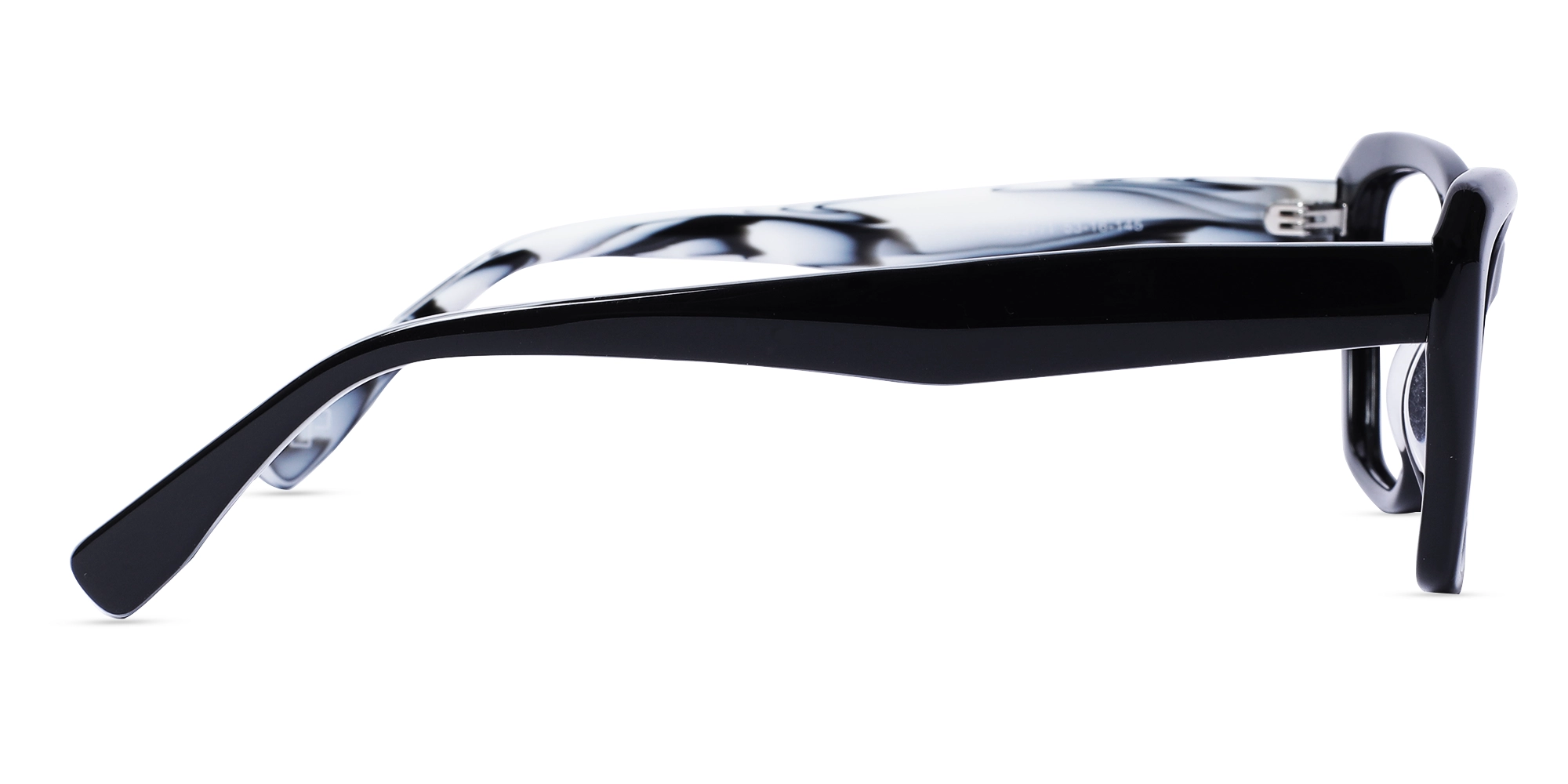 Square Frame Black Glasses-4