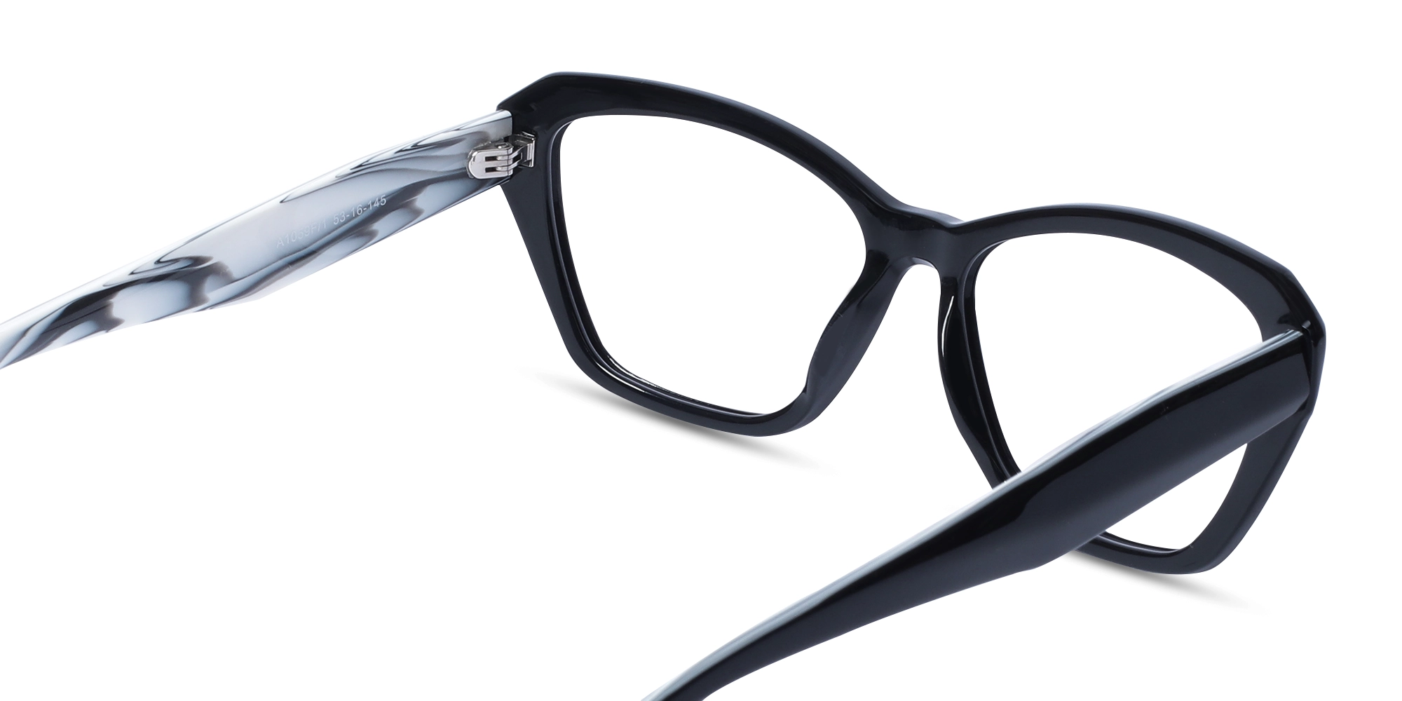 Square Frame Black Glasses-5