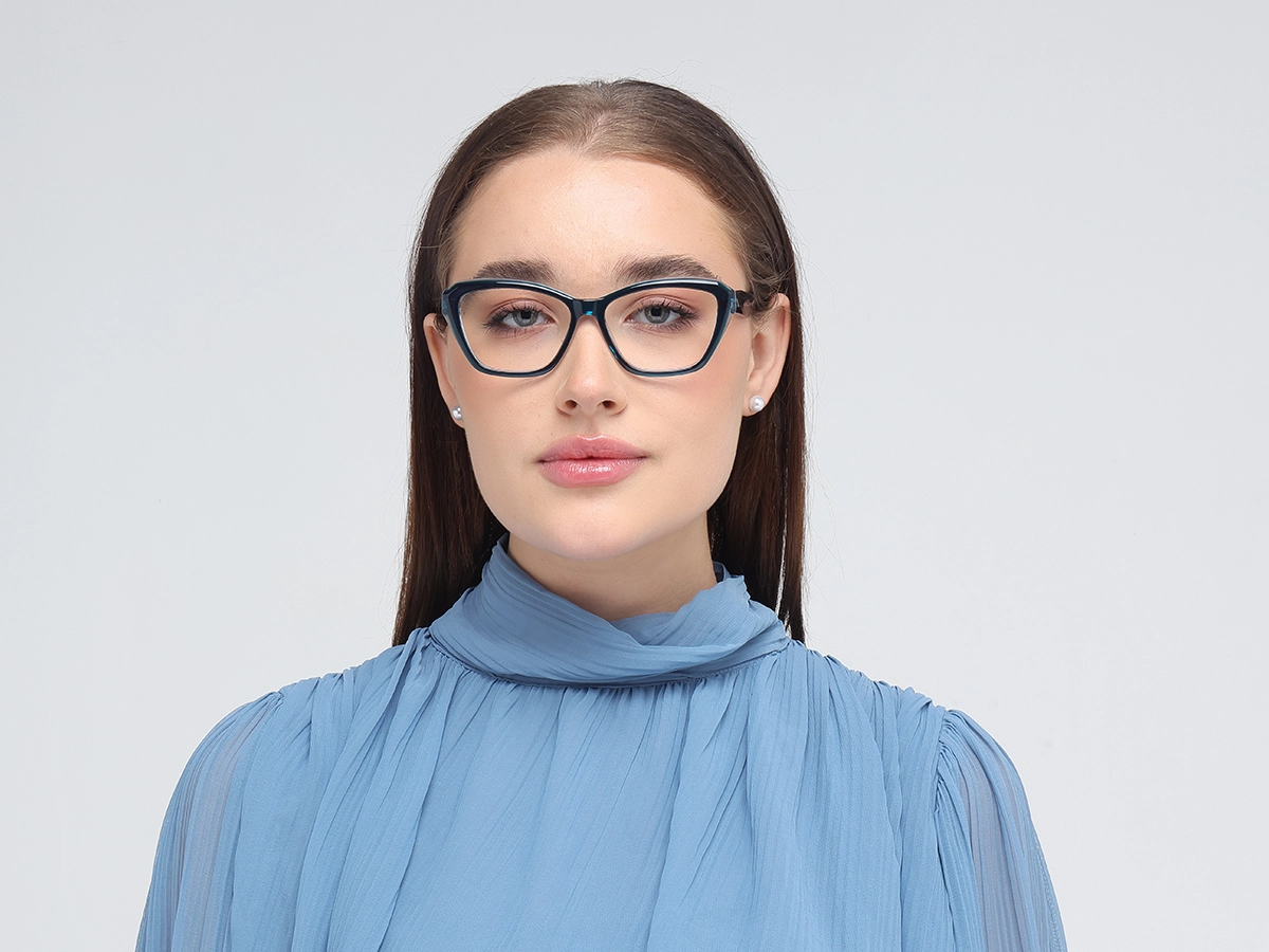 Square Blue Glasses-51