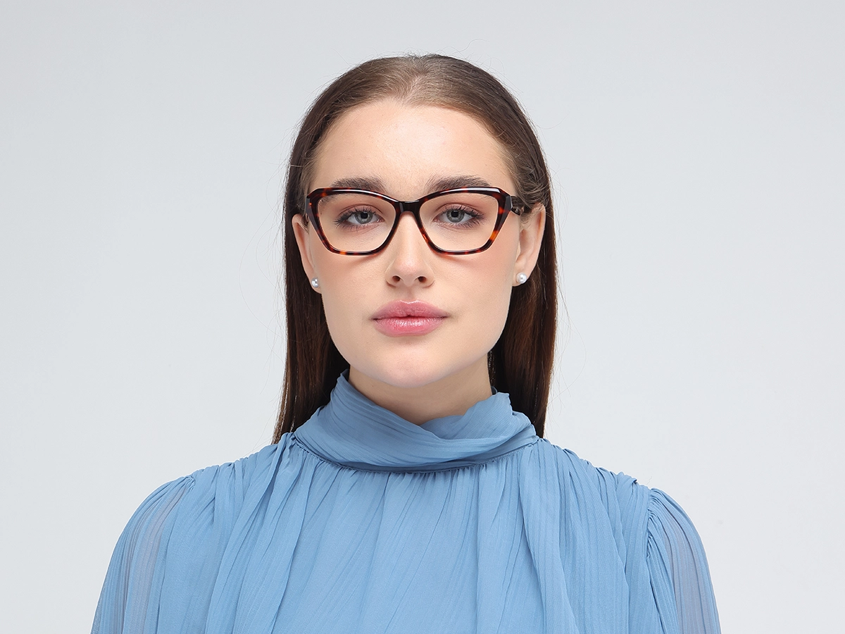 Red Tortoise Square Glasses-51