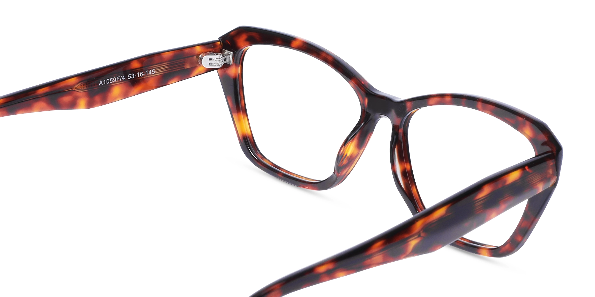 Red Tortoise Square Glasses-5