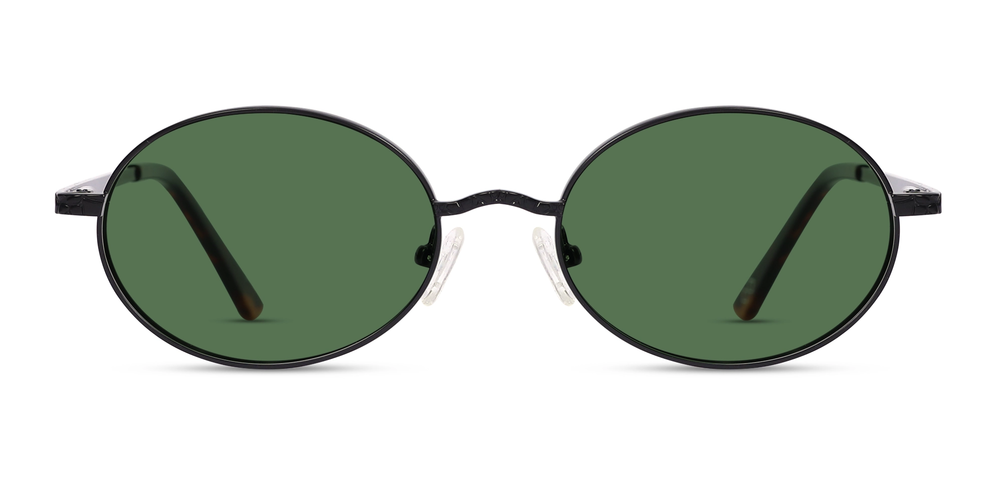 Matte Black Oval Full-Rim Sunglasses 1 Matte Black Oval Full-Rim Sunglasses 1