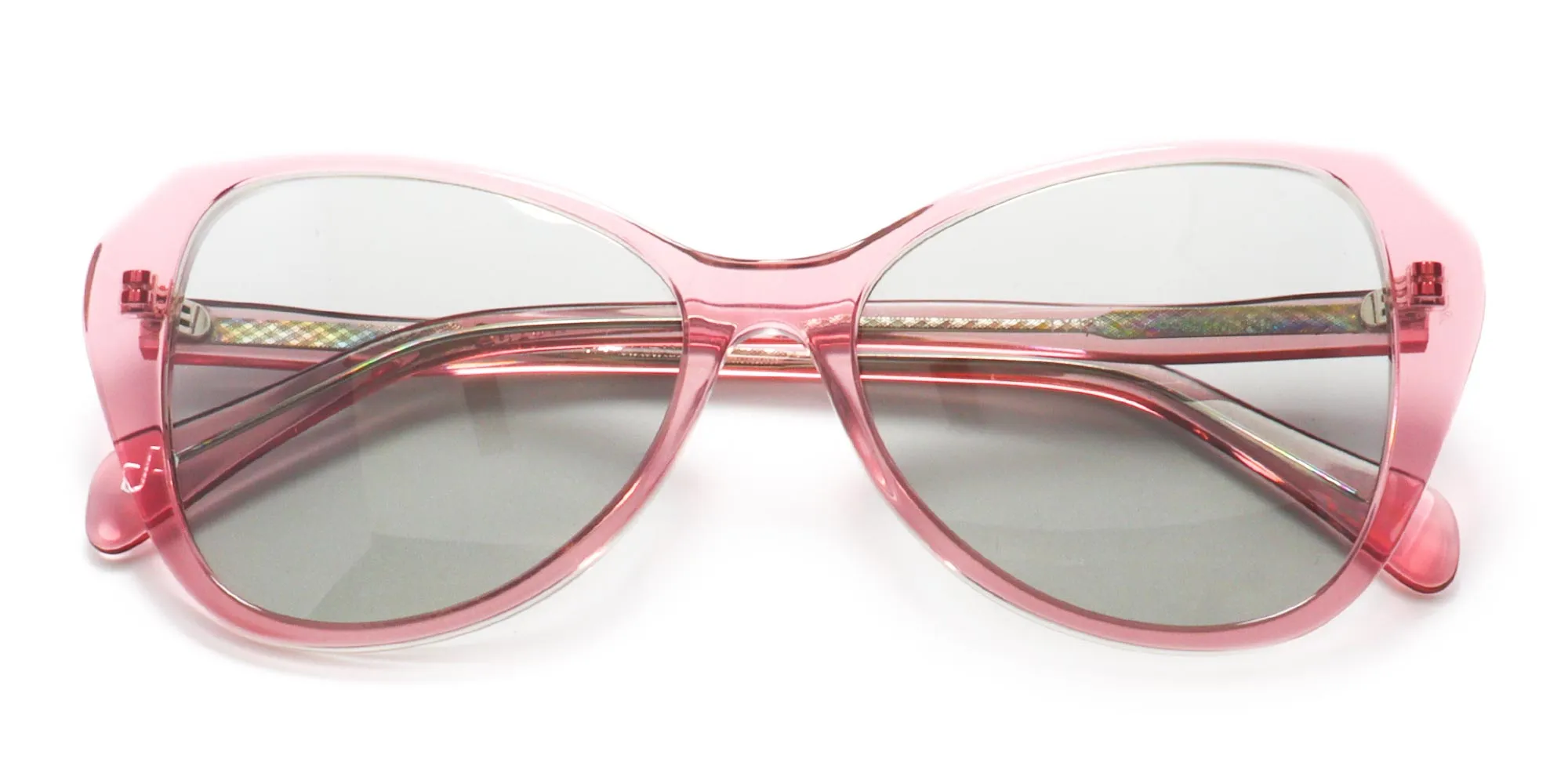 Red Frame Butterfly Shaped Sunglasses-2