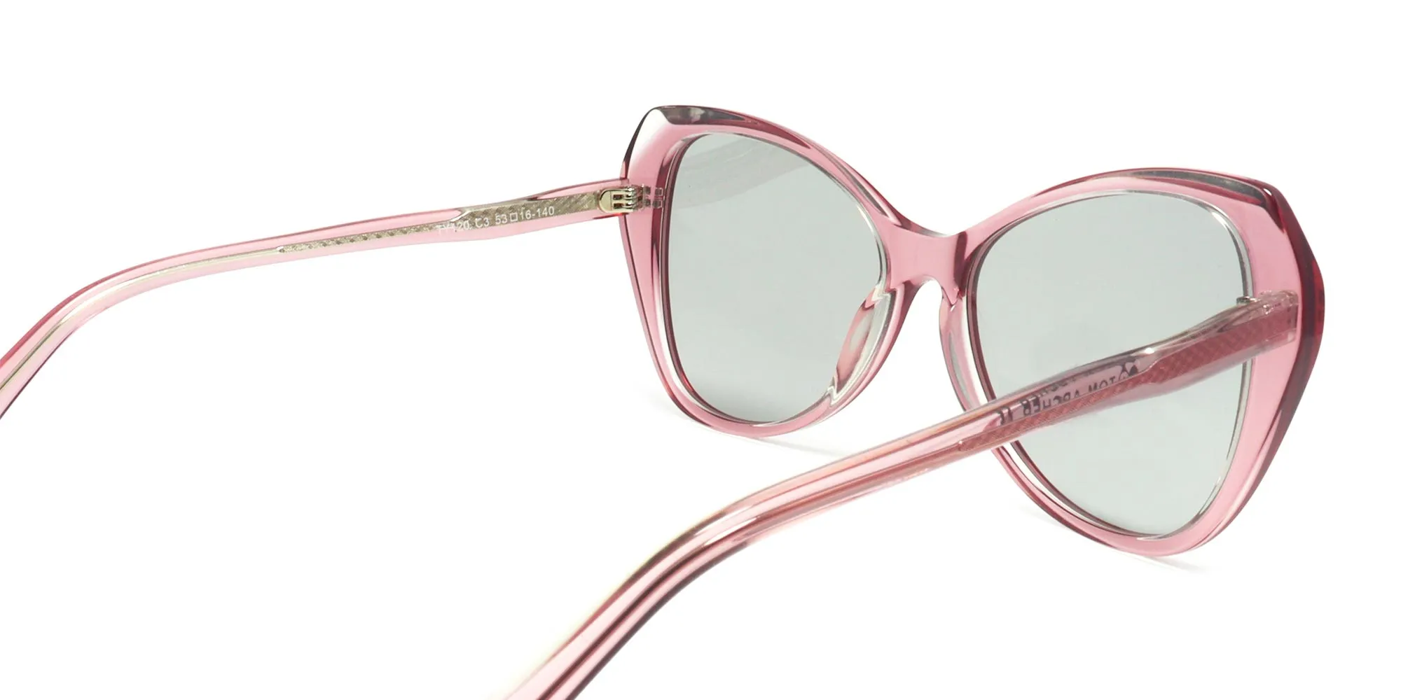 Red Frame Butterfly Shaped Sunglasses-2