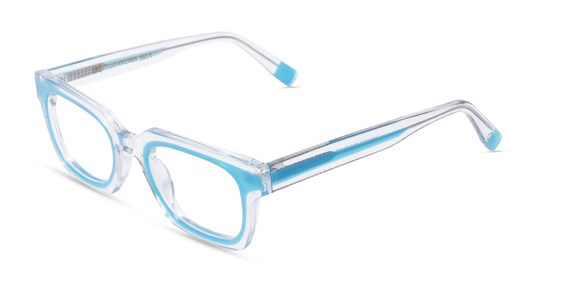 Blue Rectangle Eyeglasses-3