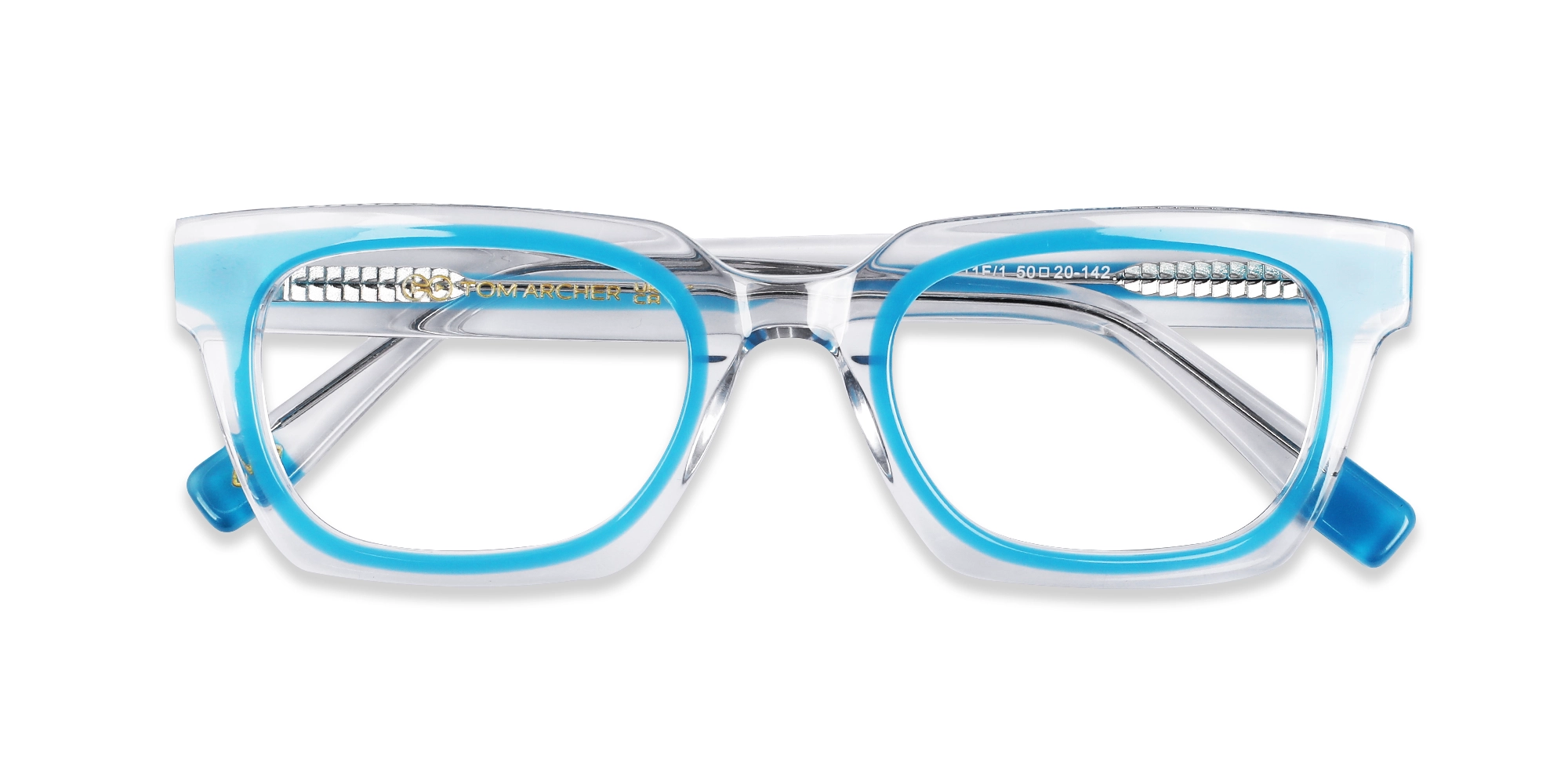 Blue Rectangle Eyeglasses-6
