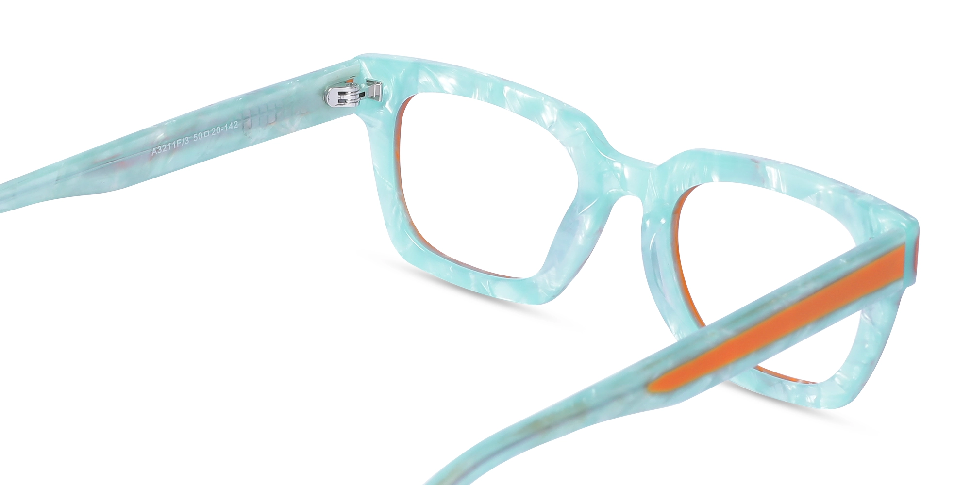 Marble Rectangle Glasses-5