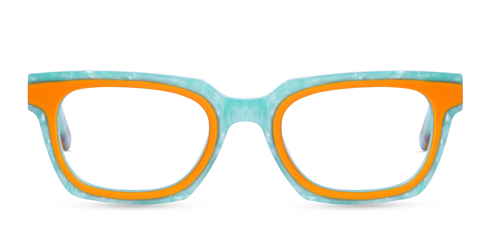 Marble Rectangle Glasses-1
