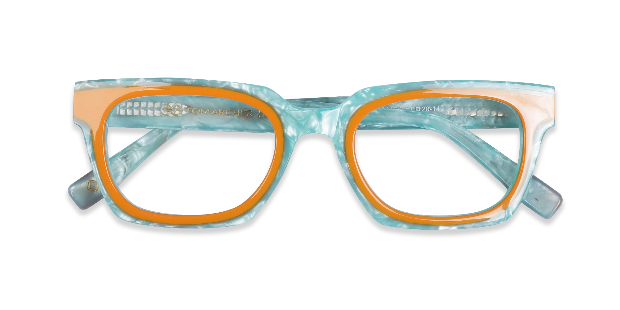 Marble Rectangle Glasses-6