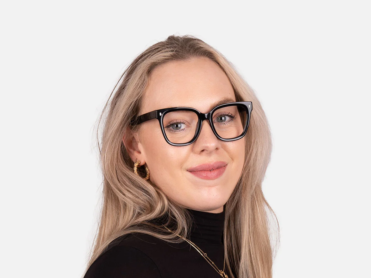 Black Square Reading Glasses-7