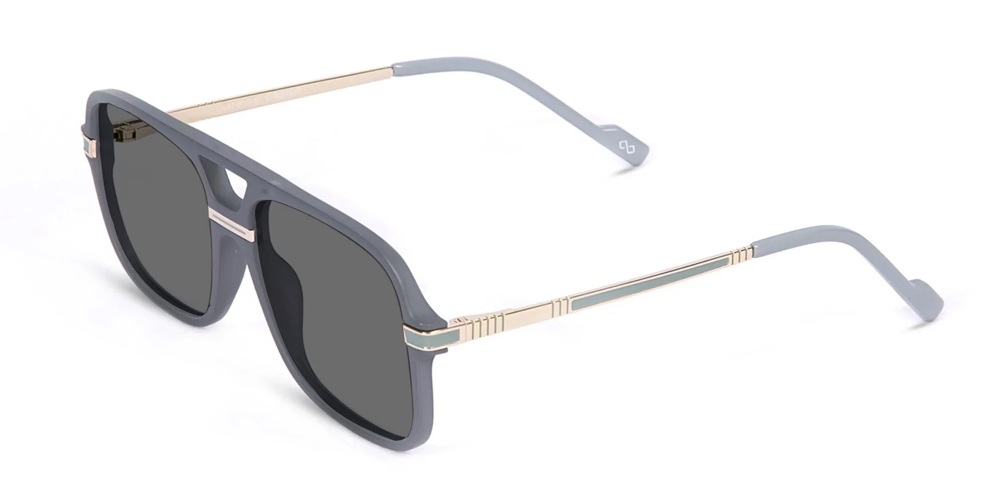 Oversized Flat Top Sunglasses-3