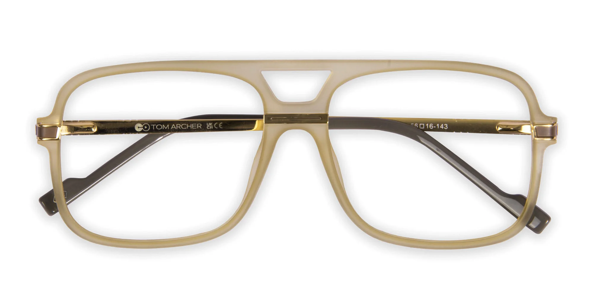 Gold Pilot Eyeglasses-6