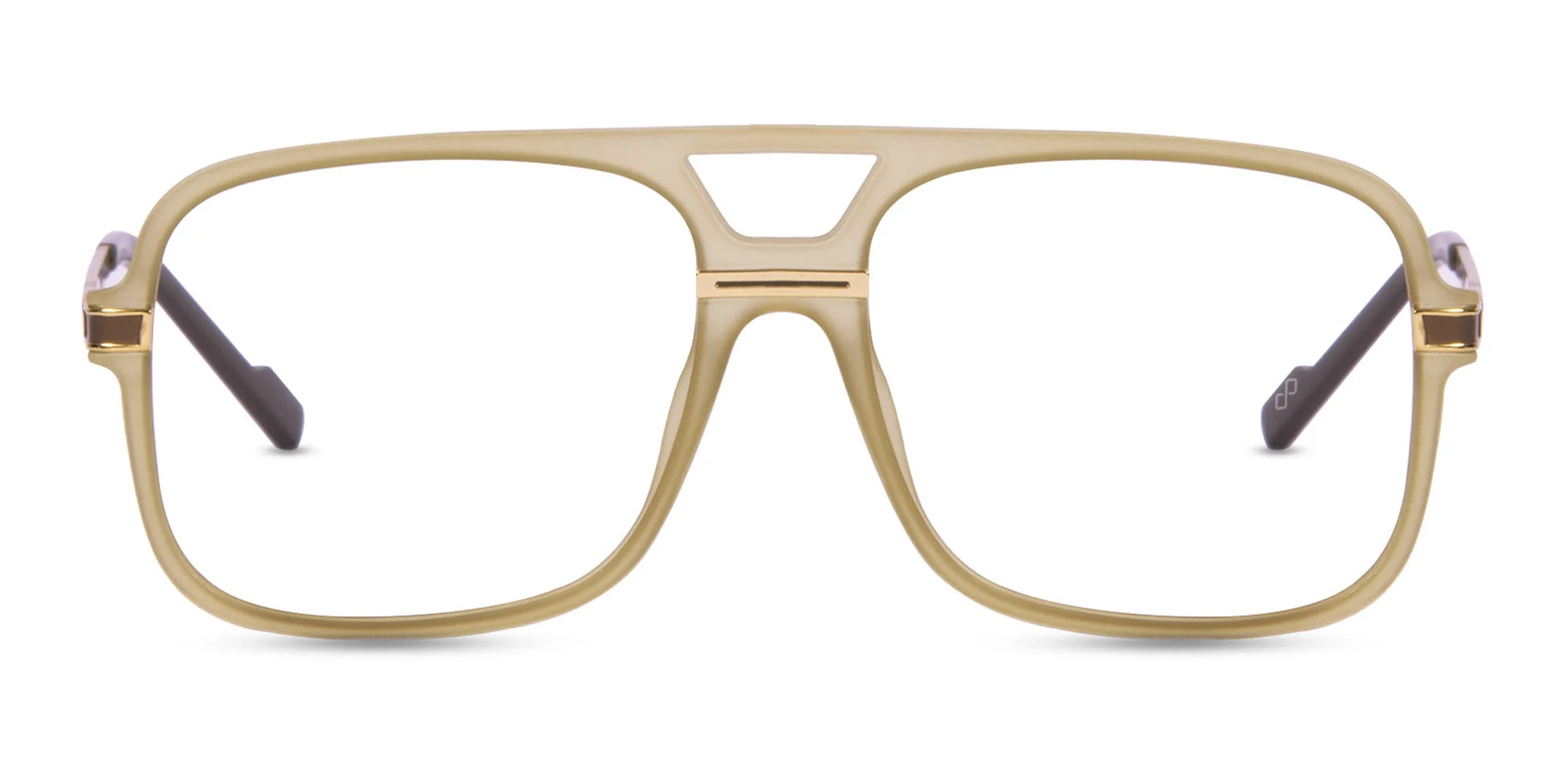Gold Pilot Eyeglasses-1