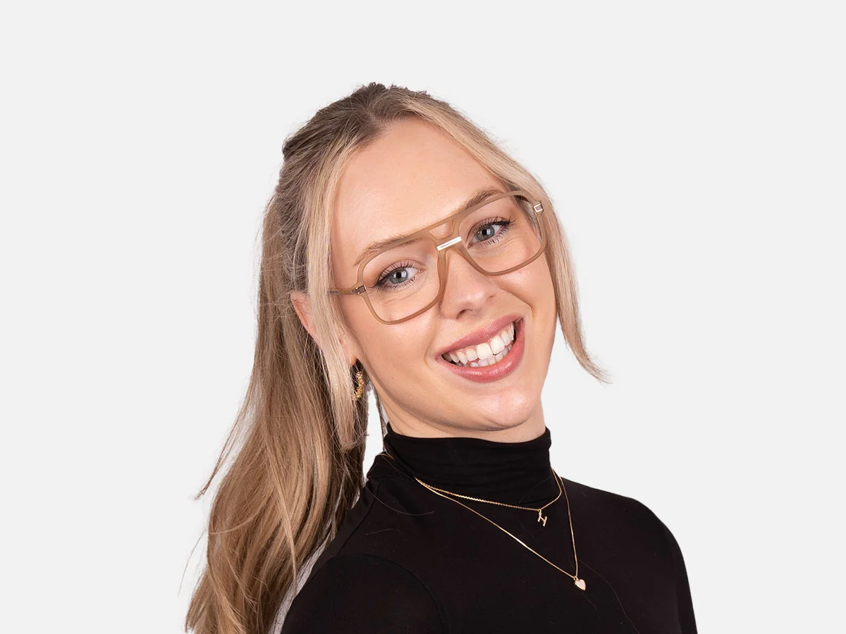 Gold Pilot Eyeglasses-7