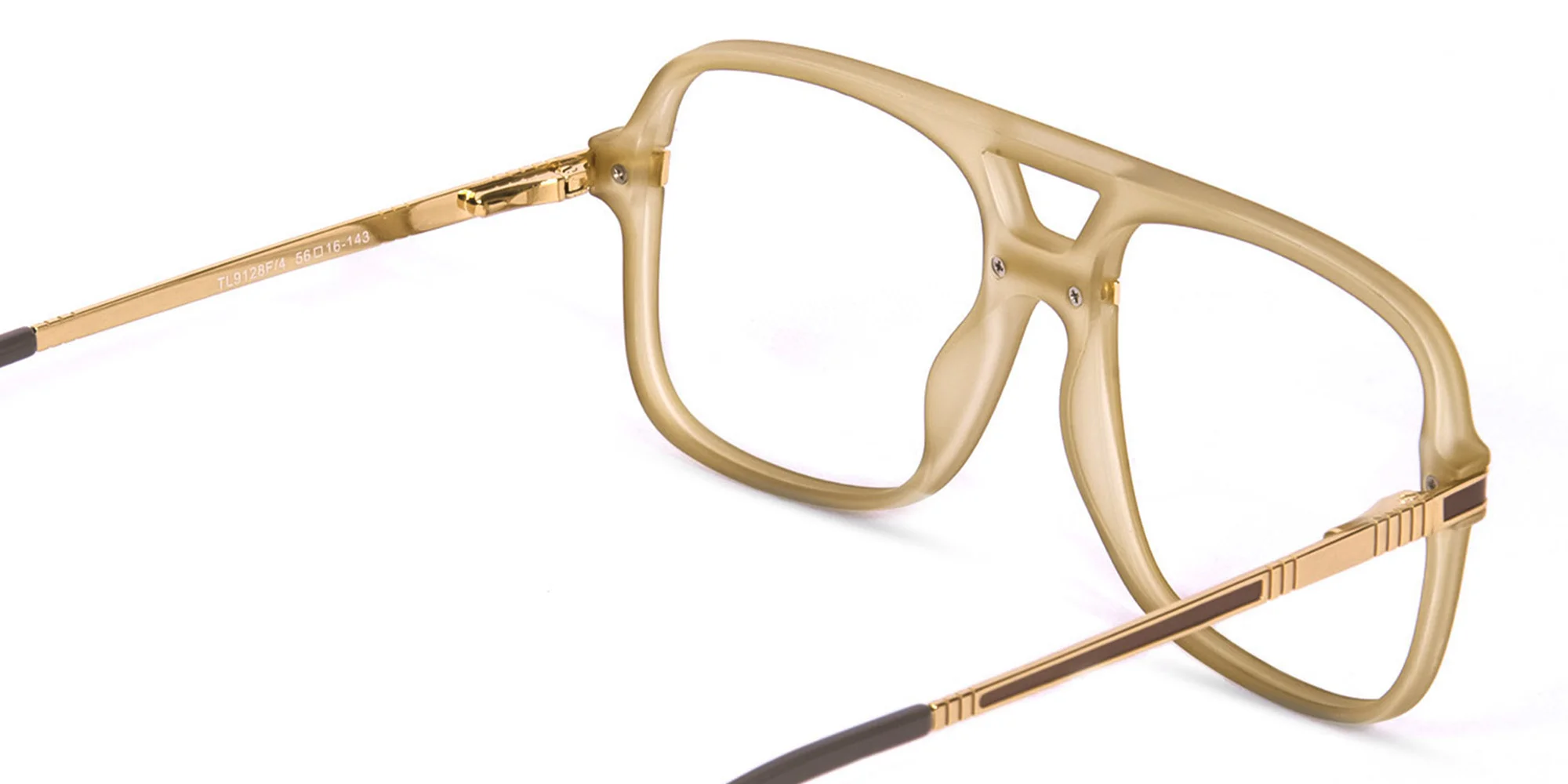 Gold Pilot Eyeglasses-5