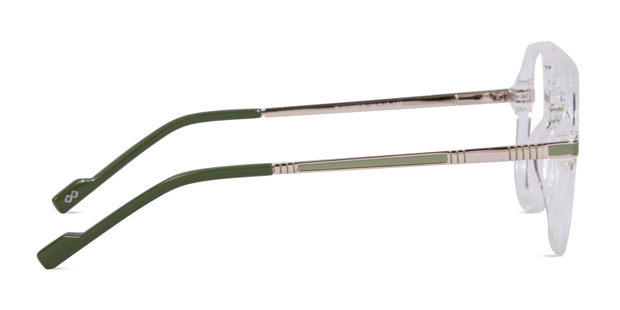 Rectangular Matte Black Double Bridge Glasses-2