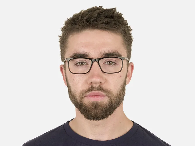 Dark Brown Acetate Spectacles in Rectangular - 2