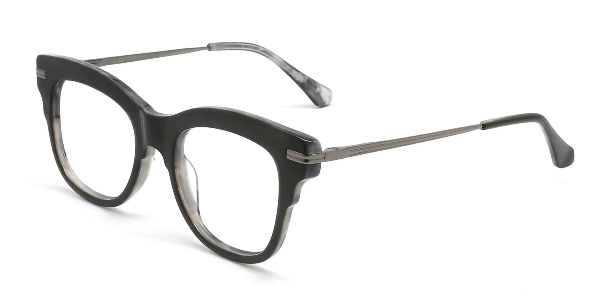 Grey cat eye glasses-2