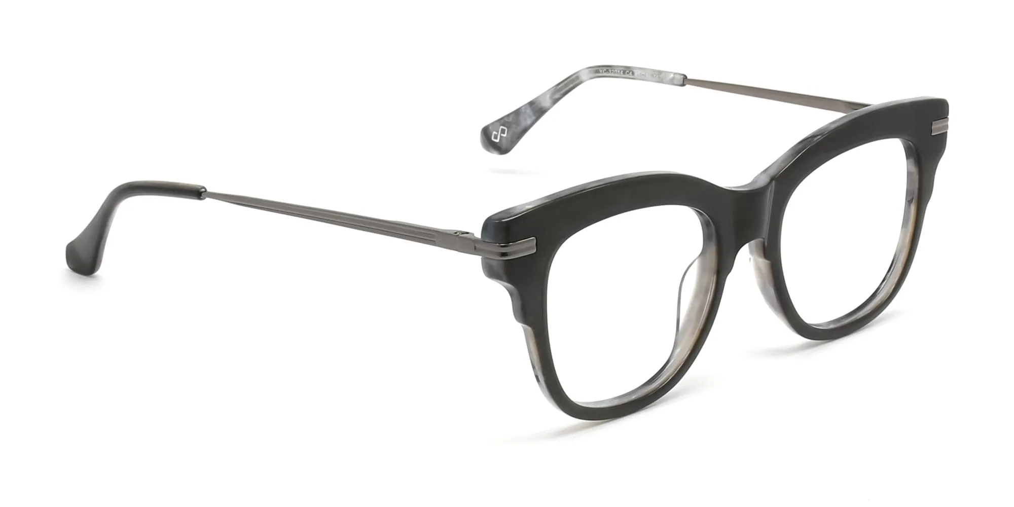 Grey cat eye glasses-2