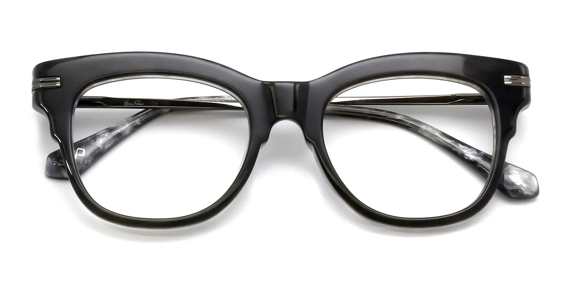 Grey cat eye glasses-2