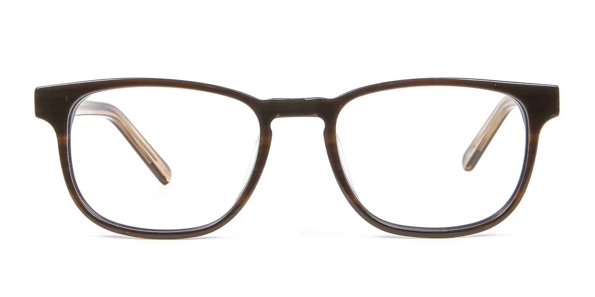 A6003F/2 - Black and Crystal Dark Beige Glasses