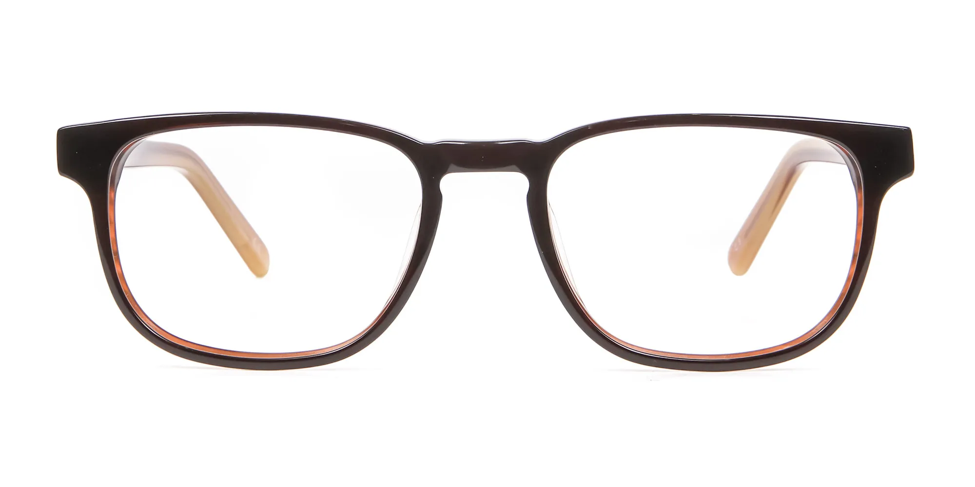A6003F/3 - Caramel Brown Glasses in Rectangular