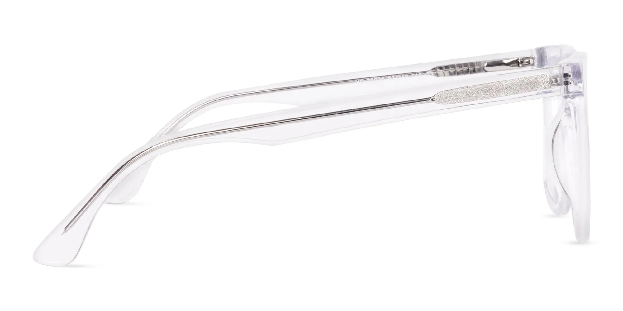 Full Rim Crystal Clear Square Eyeglasses-2