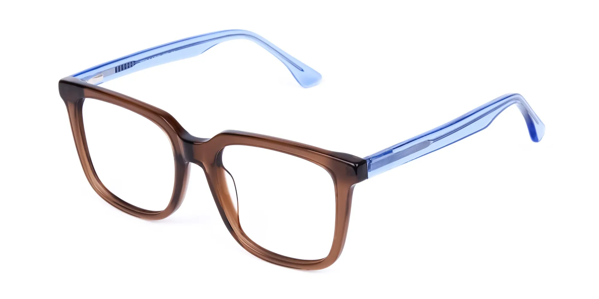 Crystal Brown Square Glasses-2 Crystal Brown Square Glasses-2
