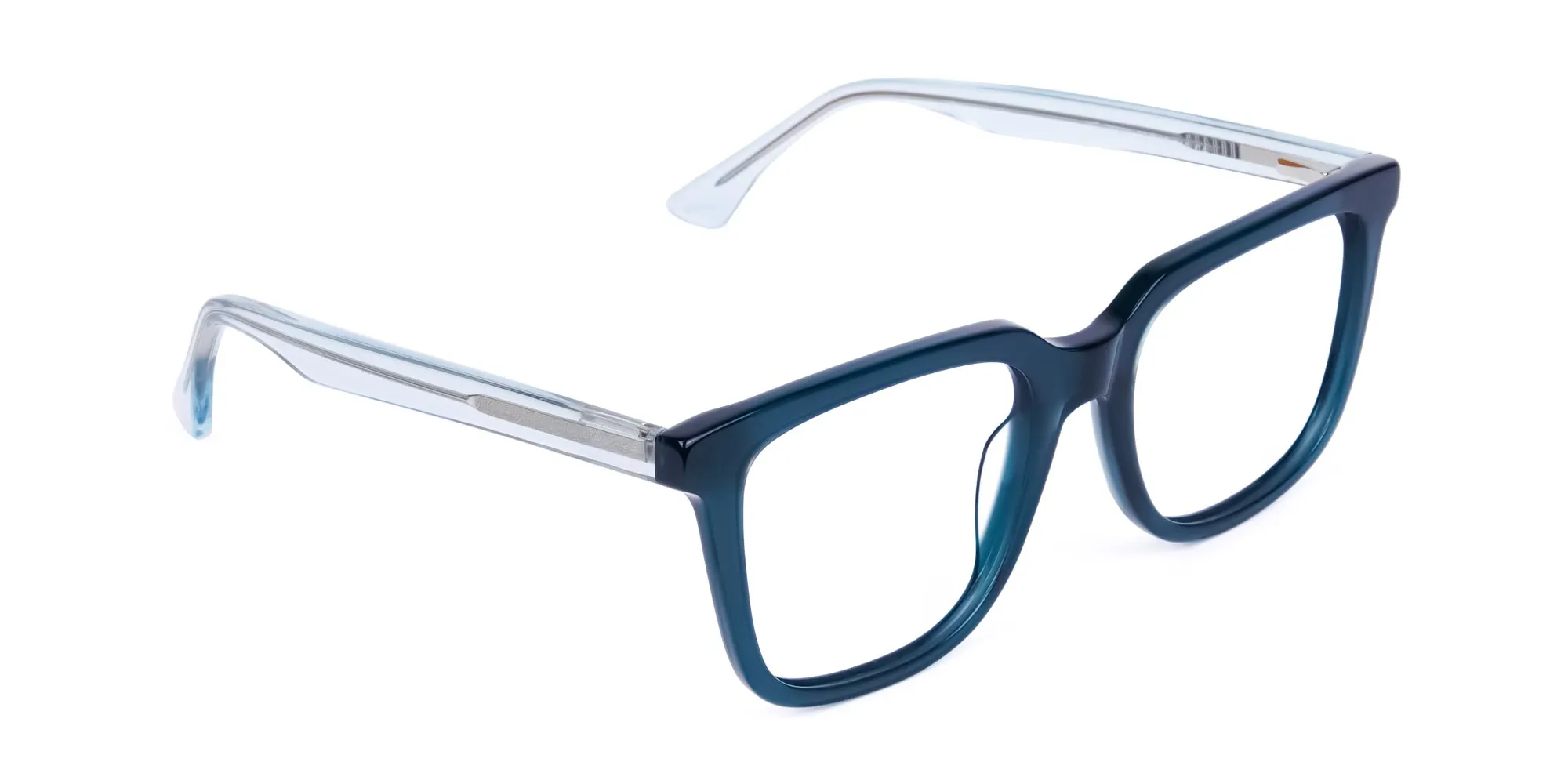 Dark Peacock Green square Glasses Frame-2
