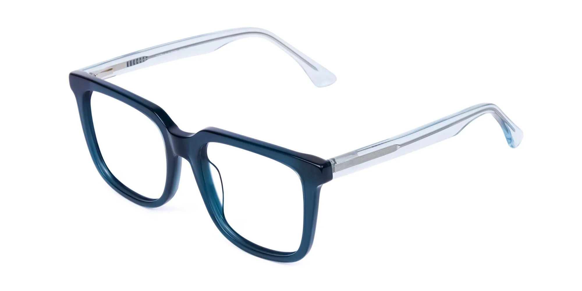 Dark Peacock Green square Glasses Frame-2