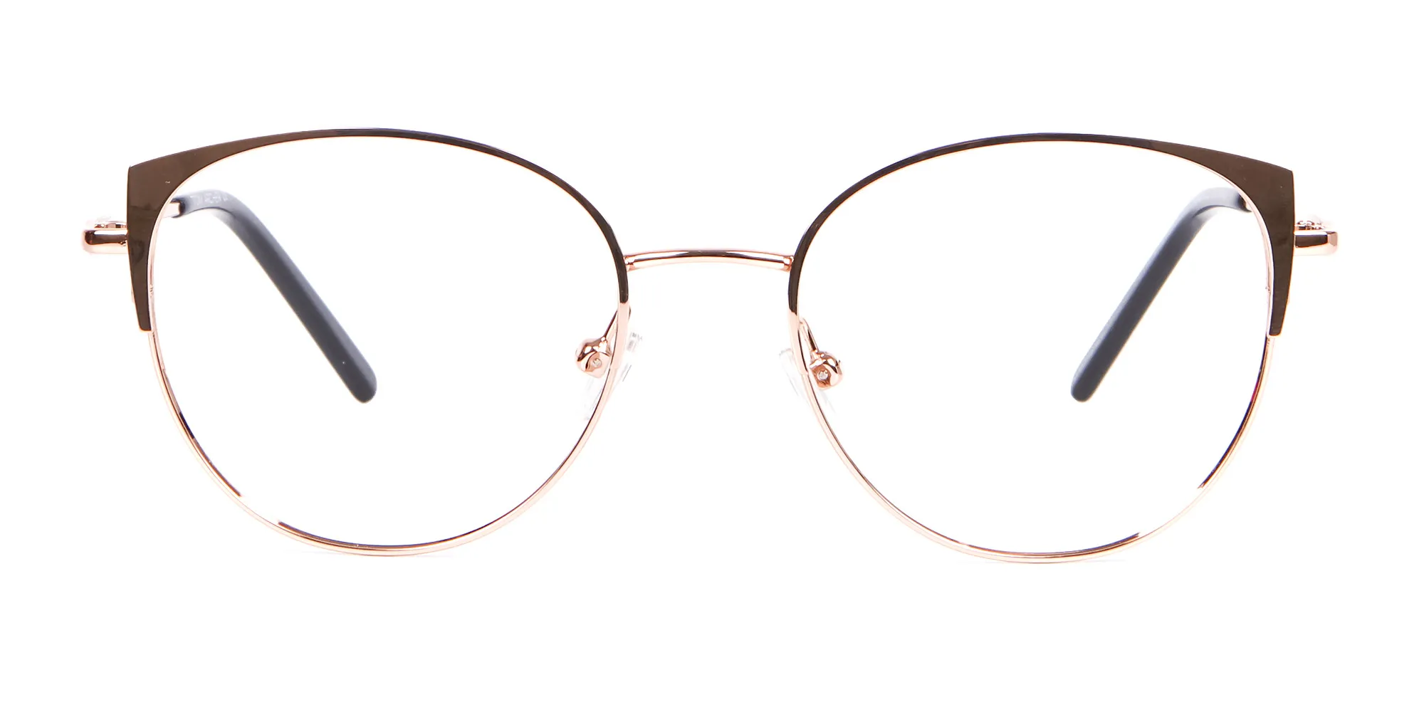 A8031F/2 - Rose Gold Glasses in Round and Cat-Eye