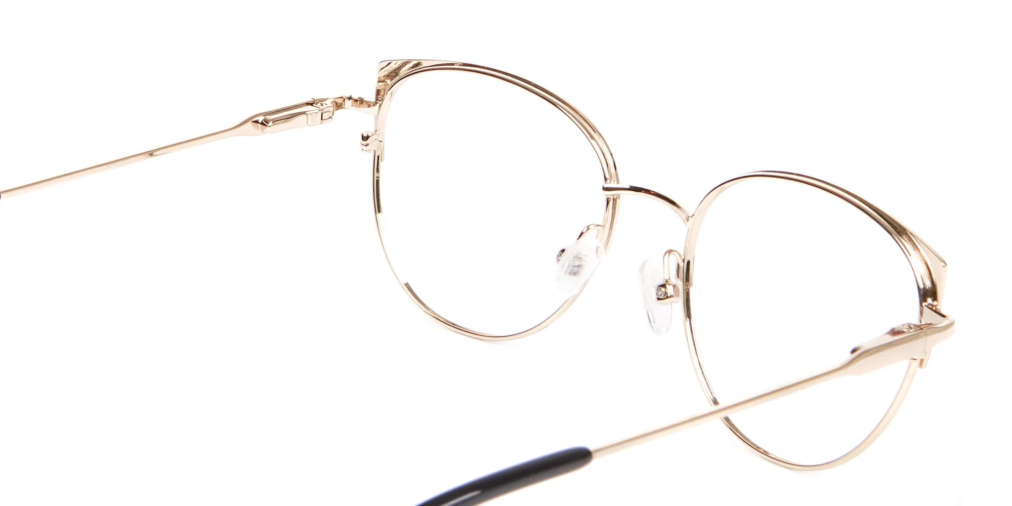 Vintage Inspired Glasses Green and Metal Frame - 2