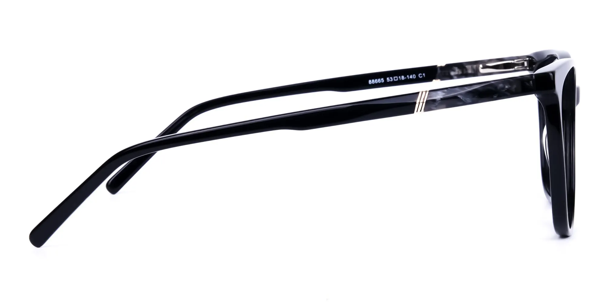 black cat eye glasses -2