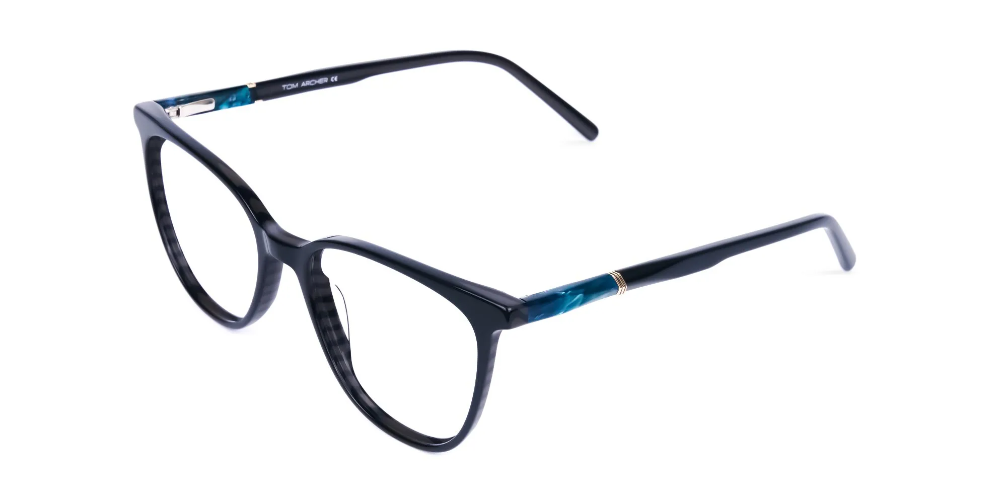 teal cat eye glasses - 2 teal cat eye glasses - 2