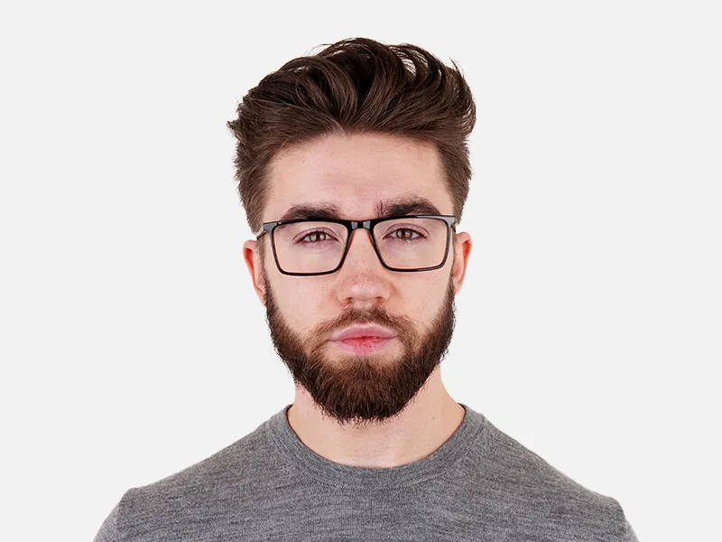 classic dark brown full rim rectangular glasses frames-2