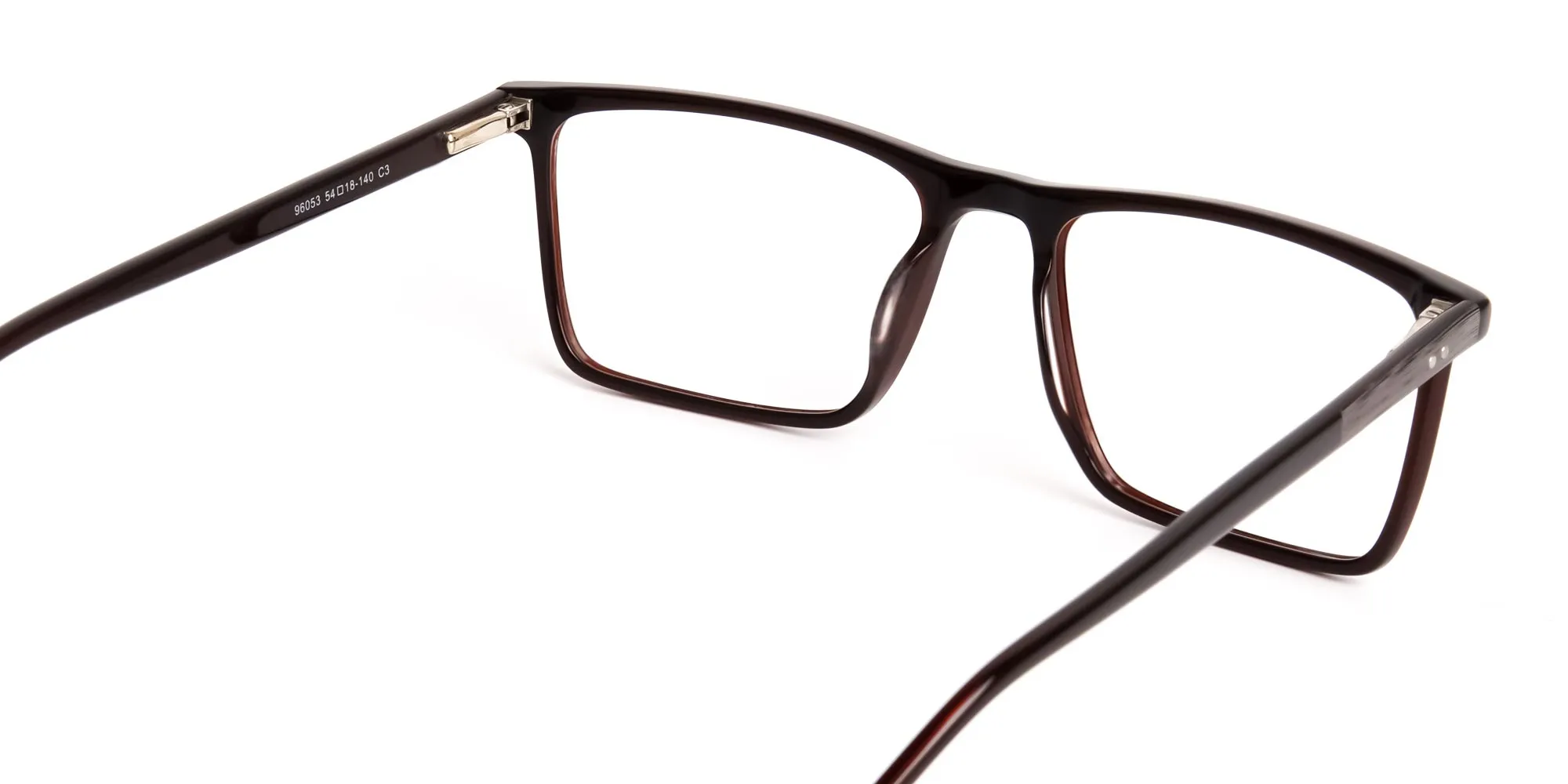 classic dark brown full rim rectangular glasses frames-2