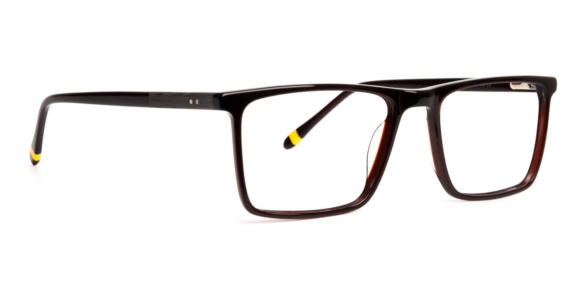 classic dark brown full rim rectangular glasses frames-2