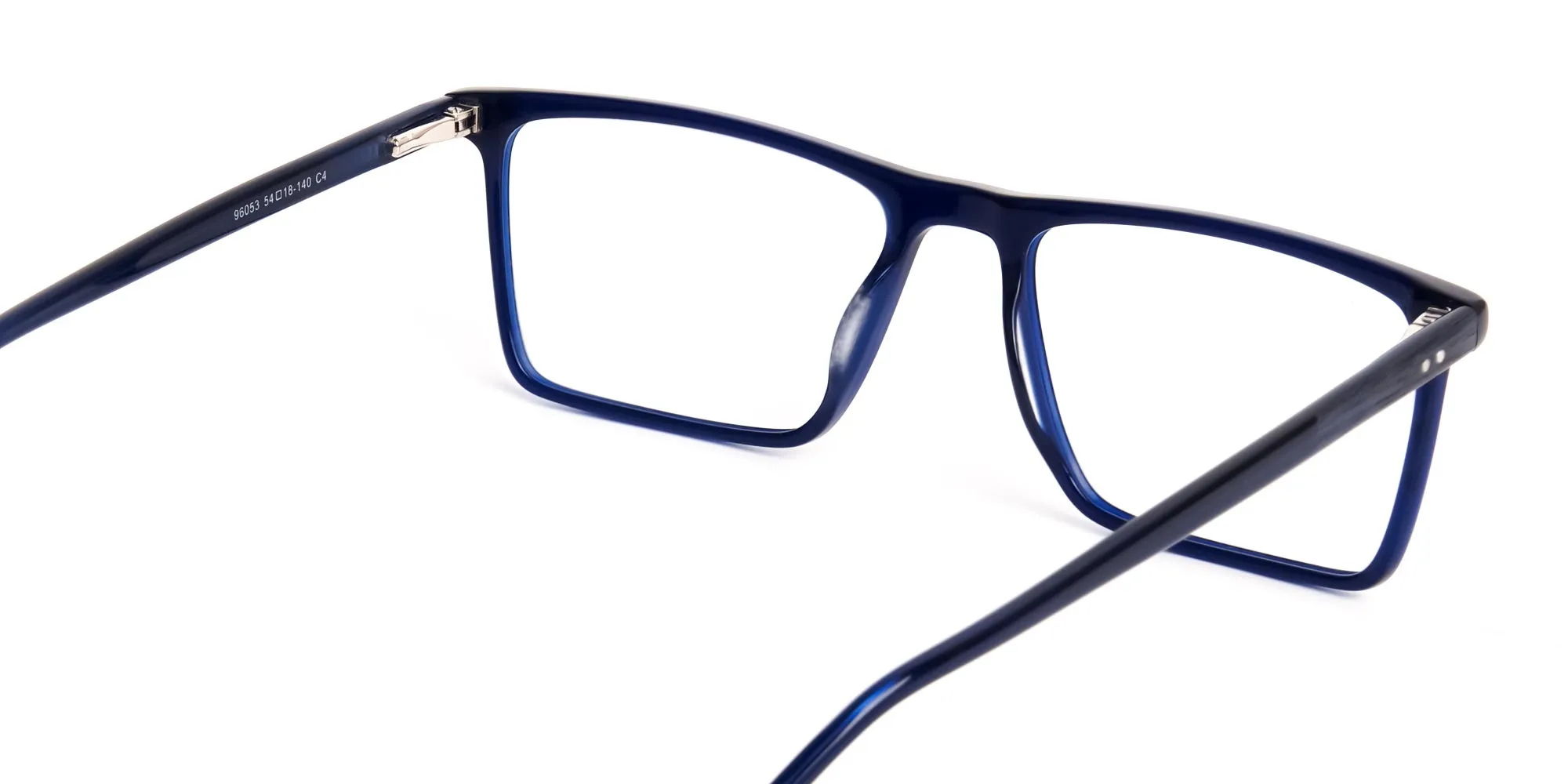 indigo blue full rim rectangular glasses frames-2