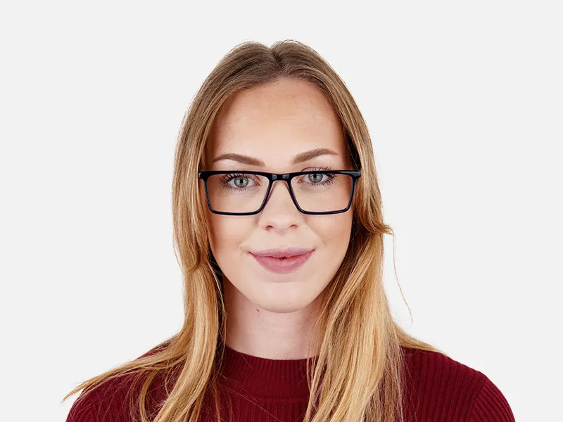 indigo blue full rim rectangular glasses frames-2