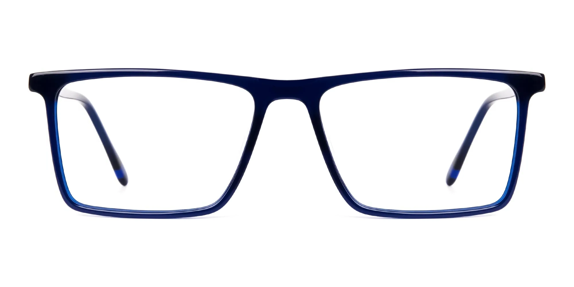 indigo blue full rim rectangular glasses frames-2