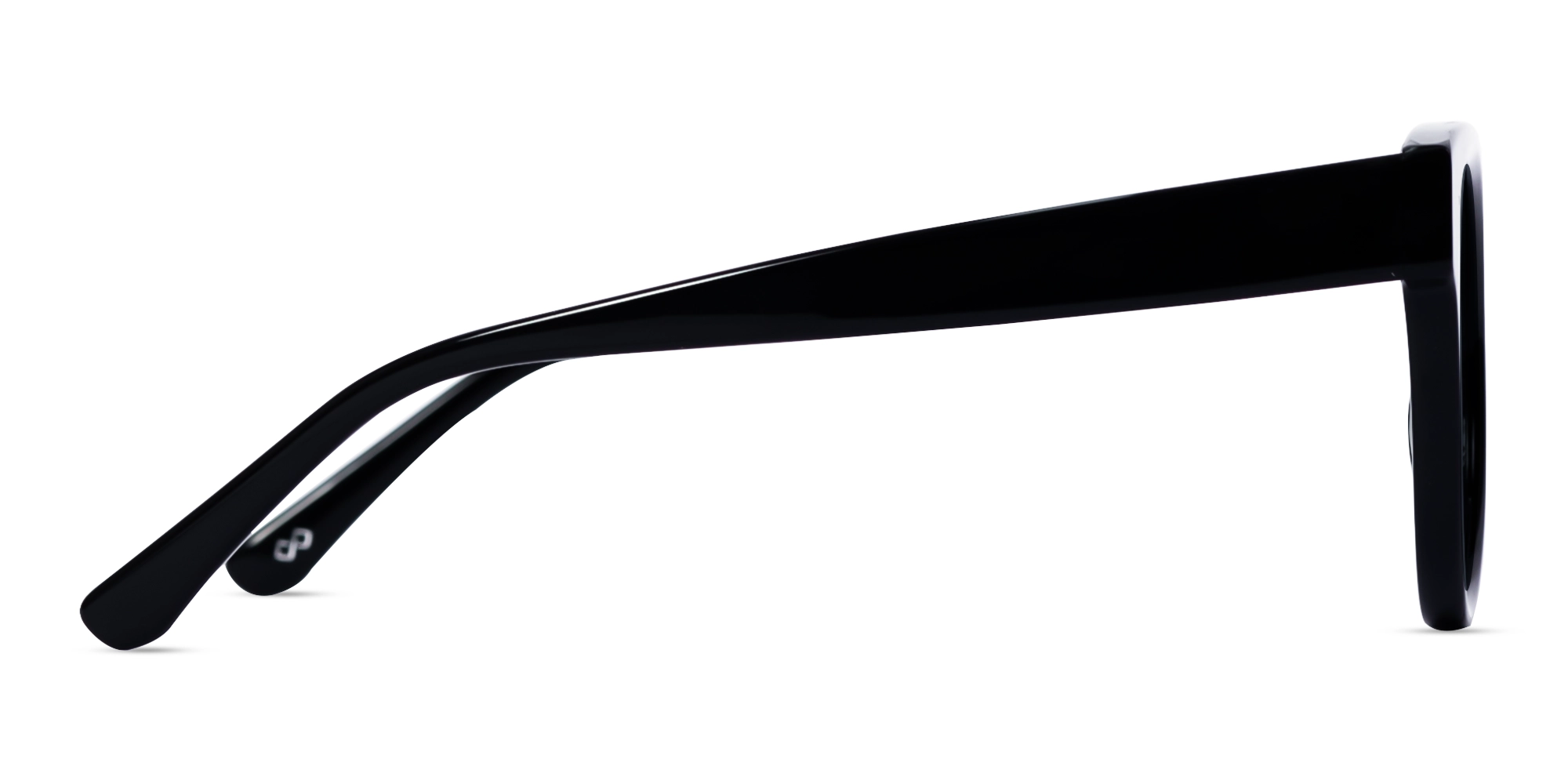 Black Round Frame With Dark Grey Tint Sunglasses