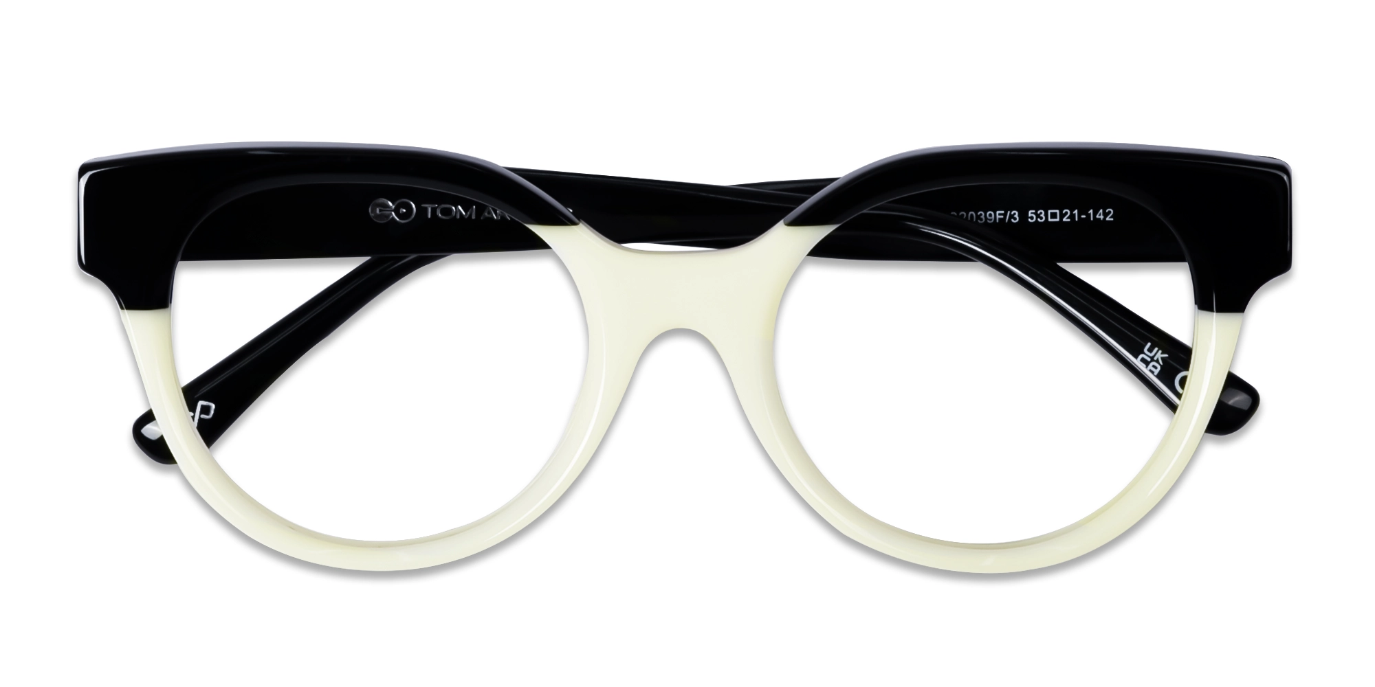 Black & White Frame Acetate Glasses