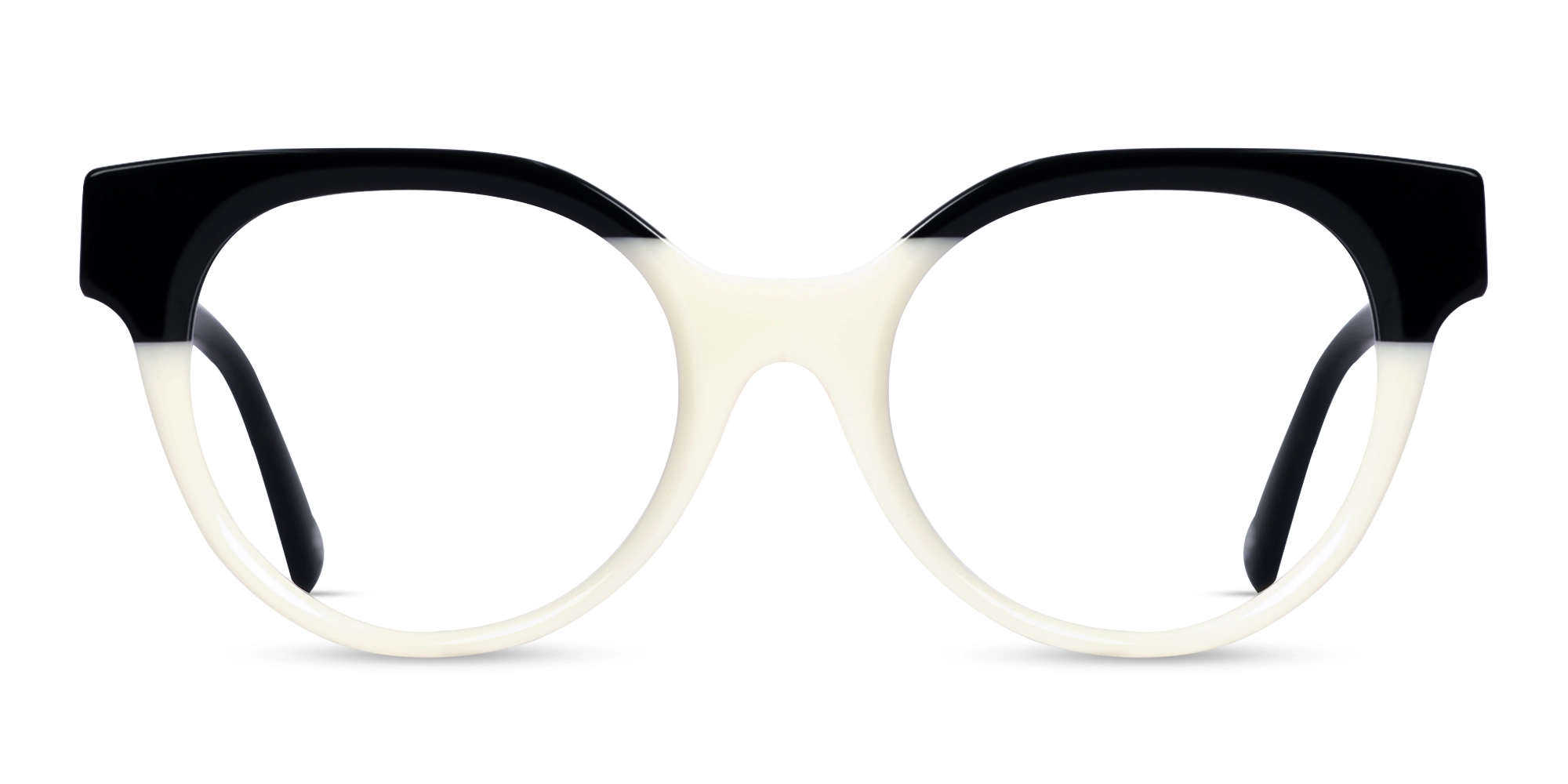 Black & White Frame Acetate Glasses