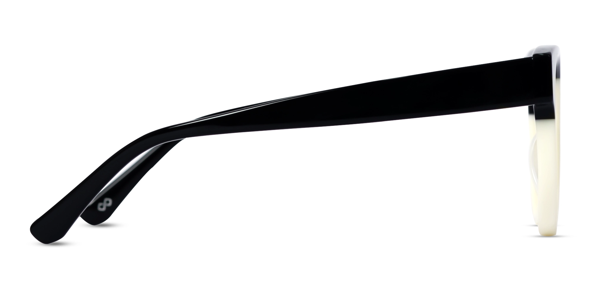 Black & White Frame Acetate Glasses