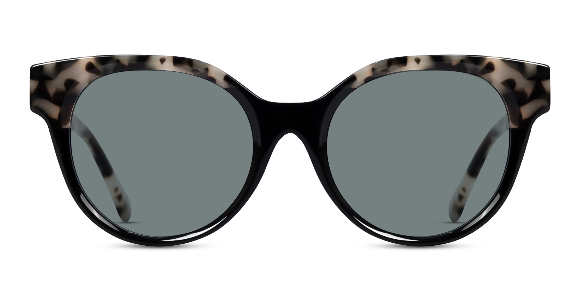 Round Oversized Dark Grey Tint Sunglasses